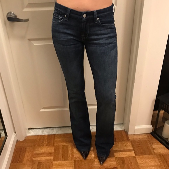 7 For All Mankind Denim - 7 For All Mankind A Pocket Bootcut Jeans, Sz 26